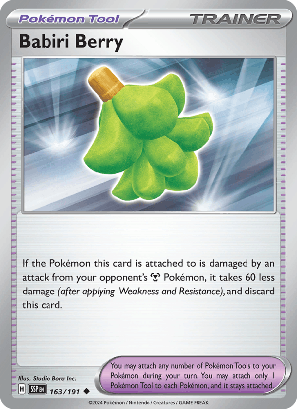 Babiri Berry 163/191 Surging Sparks English Pokémon card