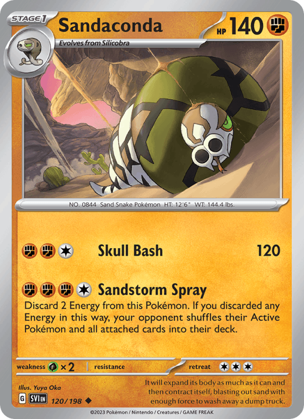 Sandaconda 120/198 Scarlet & Violet English Pokémon card