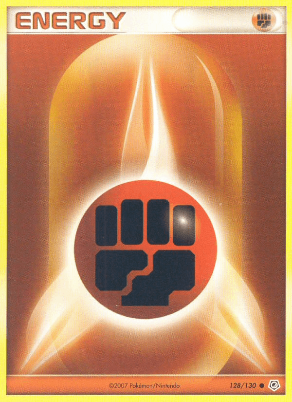 Fighting Energy 128/130 Diamond & Pearl English Pokémon card