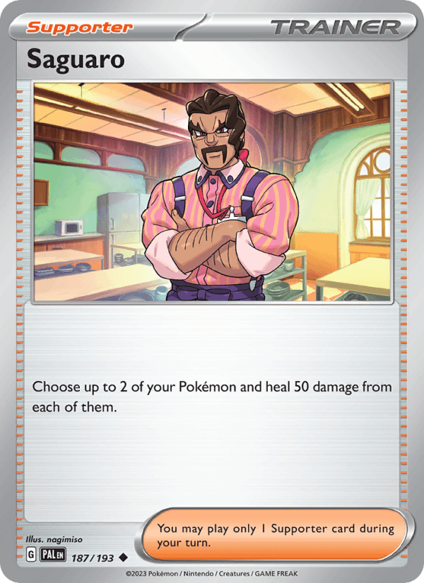 Saguaro 187/193 Paldea Evolved English Pokémon card