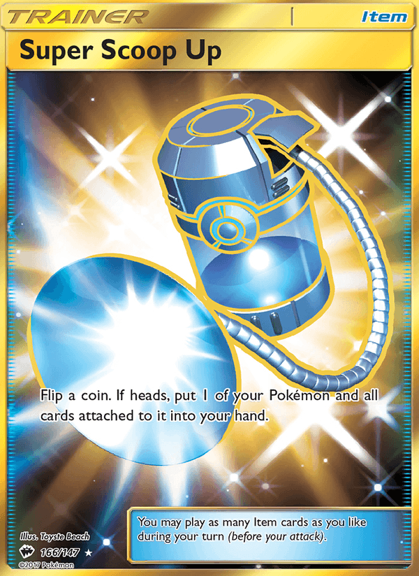 Super Scoop Up 166/147 Burning Shadows English Pokémon card