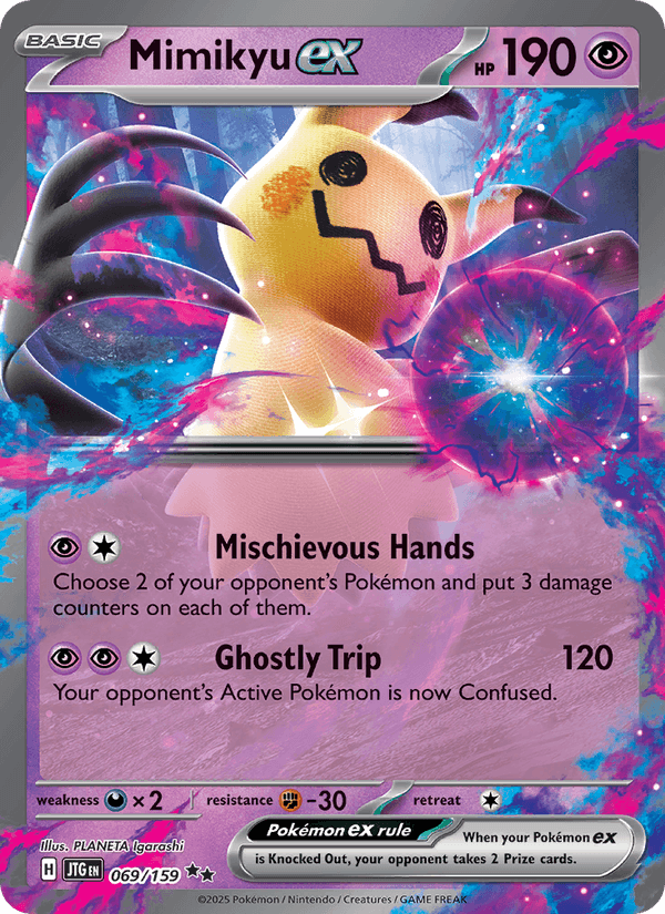 Mimikyu ex 69/159 Journey Together English Pokémon card
