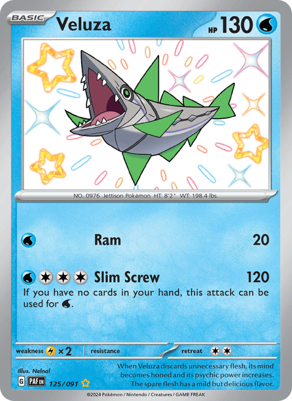 Veluza 125/91 Paldean Fates English Pokémon card