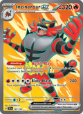 Incineroar ex 187/162 Temporal Forces English Pokémon card