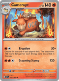 Camerupt 32/197 Obsidian Flames English Pokémon card