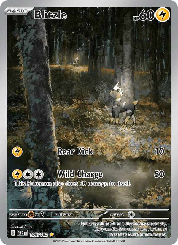 Blitzle 195/182 Paradox Rift English Pokémon card