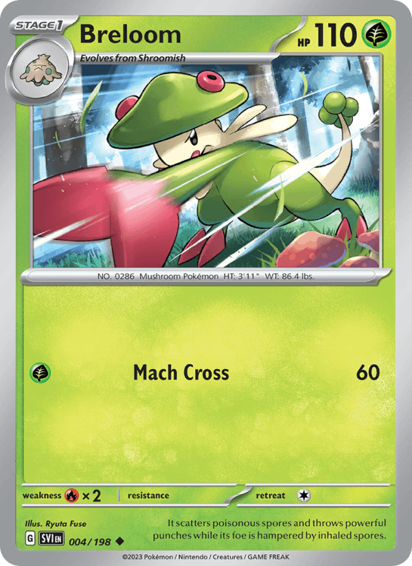 Breloom 4/198 Scarlet & Violet English Pokémon card