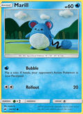 Marill 34/147 Burning Shadows English Pokémon card