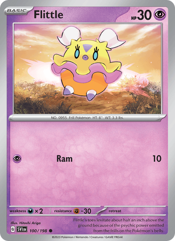 Flittle 100/198 Scarlet & Violet English Pokémon card