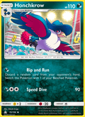 Honchkrow 72/156 Ultra Prism English Pokémon card