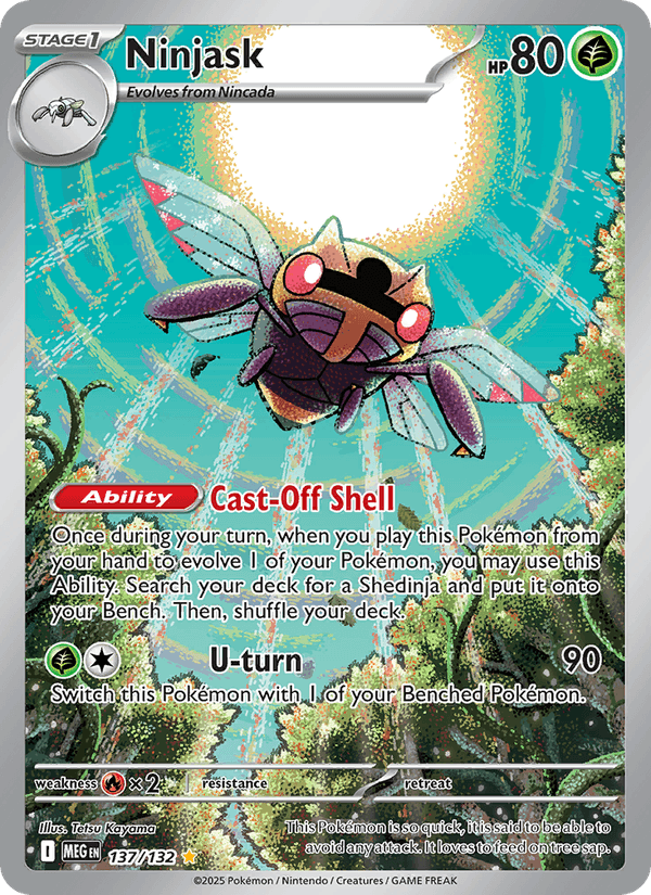 Ninjask 137/132 Mega Evolution English Pokémon card