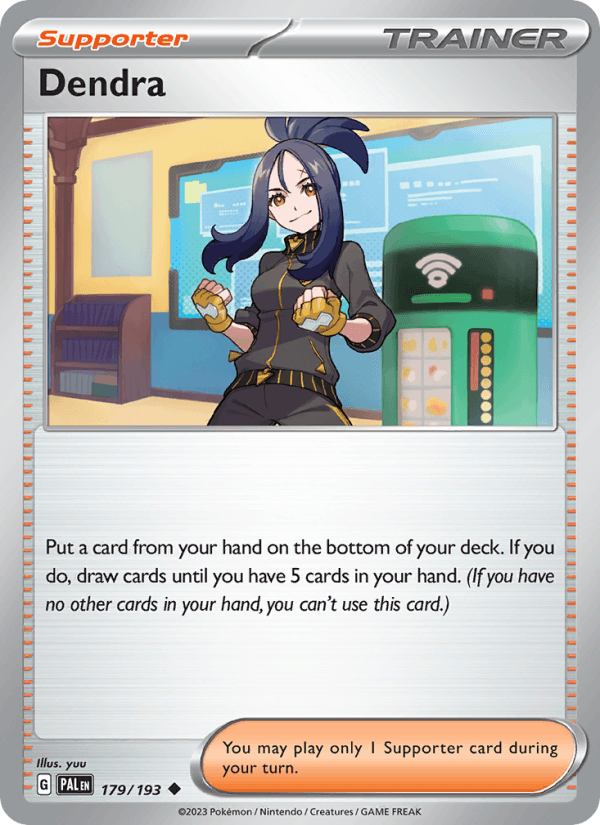 Dendra 179/193 Paldea Evolved English Pokémon card