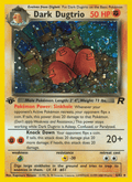 Dark Dugtrio 6/82 Team Rocket English Pokémon card