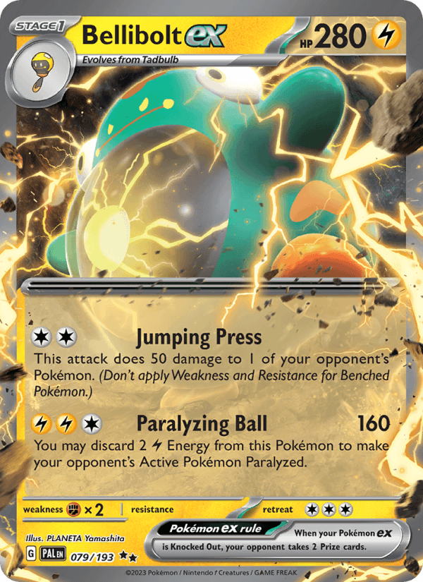 Bellibolt ex 79/193 Paldea Evolved English Pokémon card