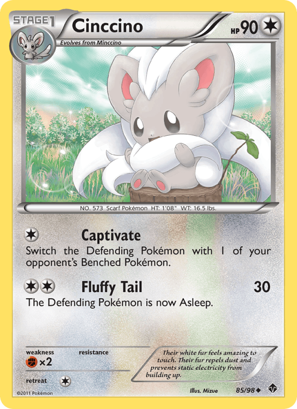 Cinccino 85/98 Emerging Powers English Pokémon card