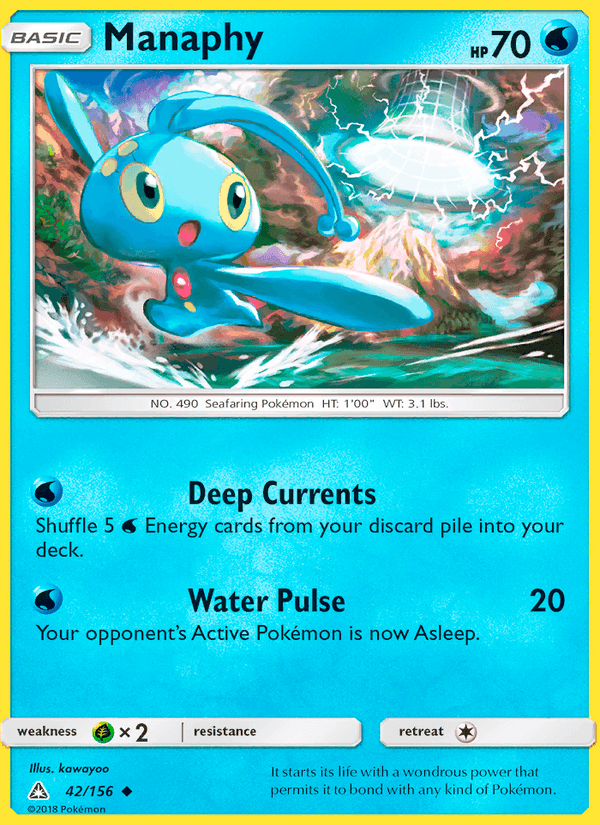 Manaphy 42/156 Ultra Prism English Pokémon card