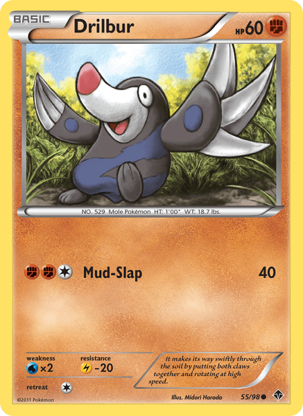 Drilbur 55/98 Emerging Powers English Pokémon card