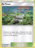 Po Town 121/147 Burning Shadows English Pokémon card