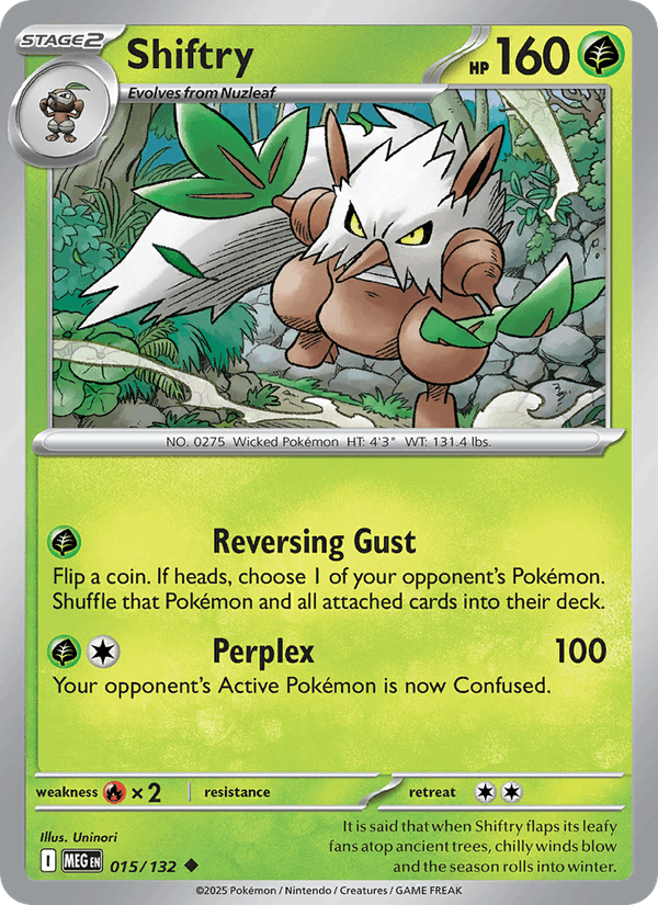 Shiftry 15/132 Mega Evolution English Pokémon card