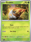Grubbin 18/162 Temporal Forces English Pokémon card