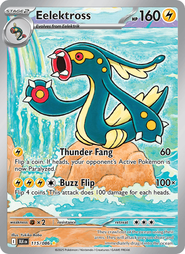 Eelektross 115/86 Black Bolt English Pokémon card