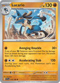 Lucario 114/198 Scarlet & Violet English Pokémon card
