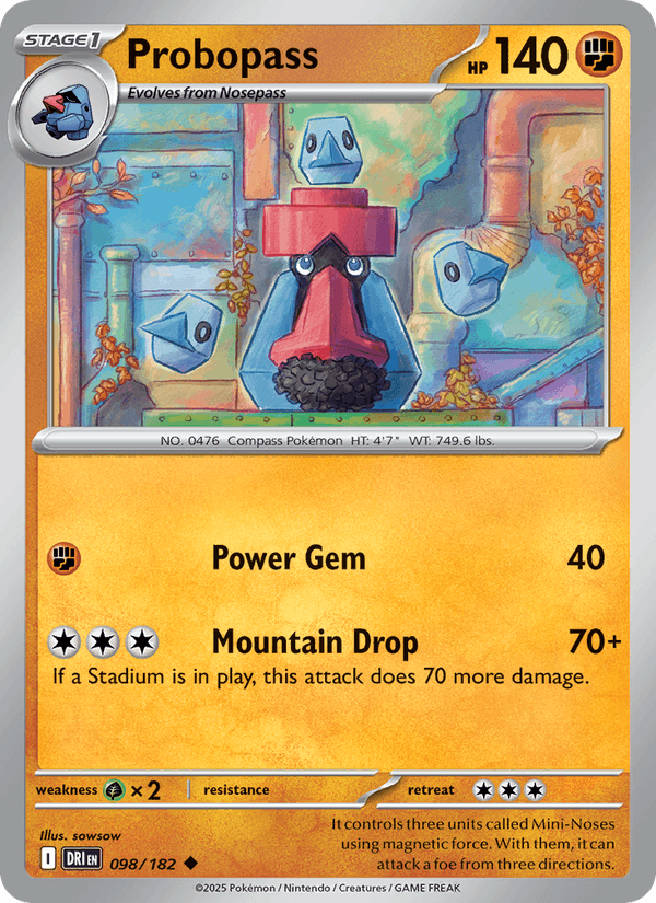 Probopass 98/182 Destined Rivals English Pokémon card