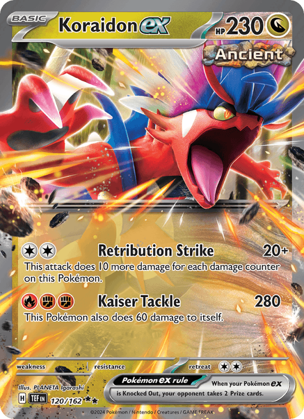 Koraidon ex 120/162 Temporal Forces English Pokémon card