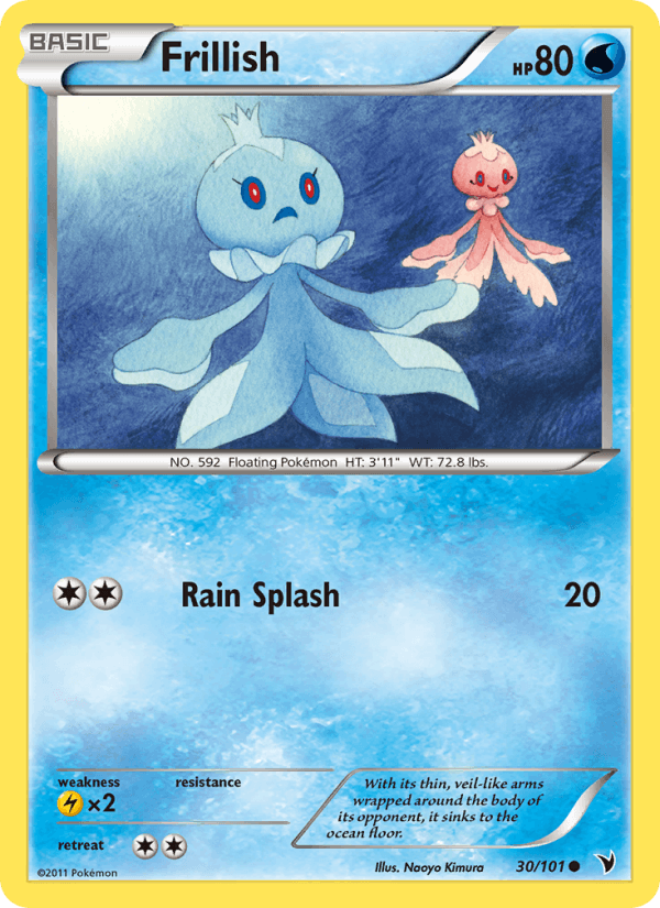 Frillish 30/101 Noble Victories English Pokémon card