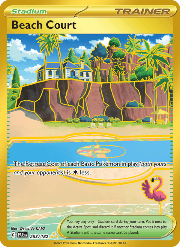 Beach Court 263/182 Paradox Rift English Pokémon card