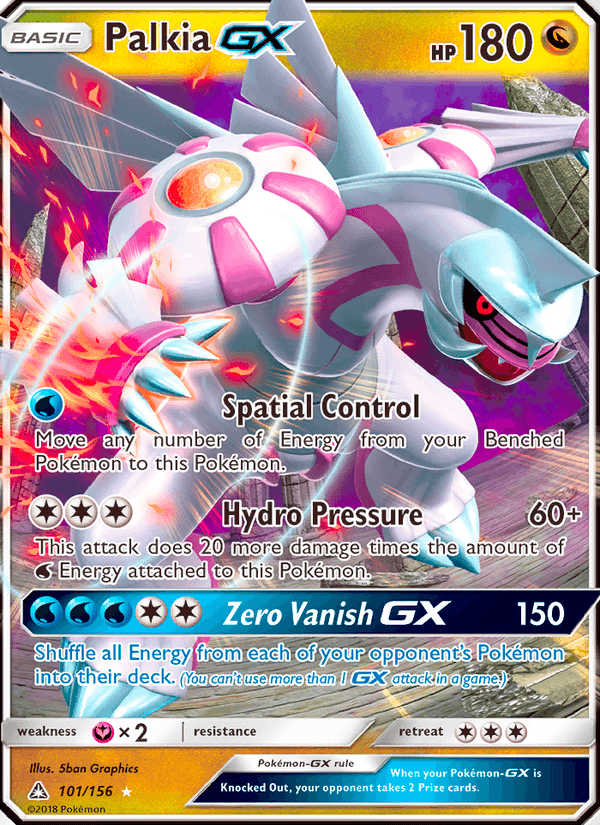 Palkia GX 101/156 Ultra Prism English Pokémon card