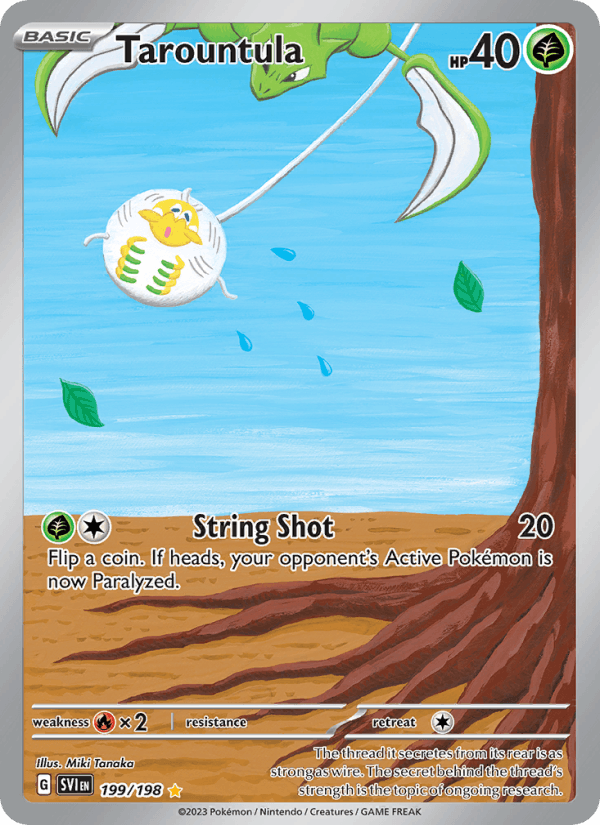 Tarountula 199/198 Scarlet & Violet English Pokémon card