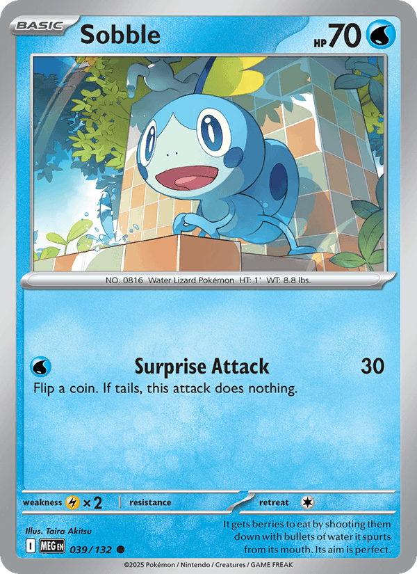 Sobble 39/132 Mega Evolution English Pokémon card