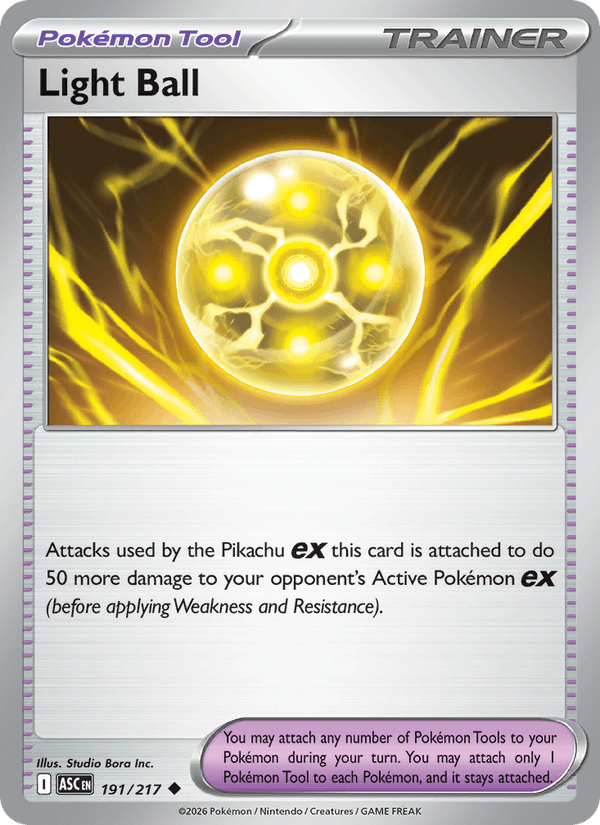 Light Ball 191/217 Ascended Heroes English Pokémon card