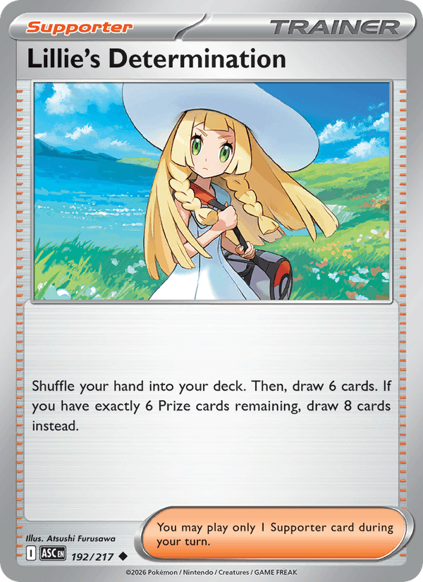 Lillie's Determination 192/217 Ascended Heroes English Pokémon card