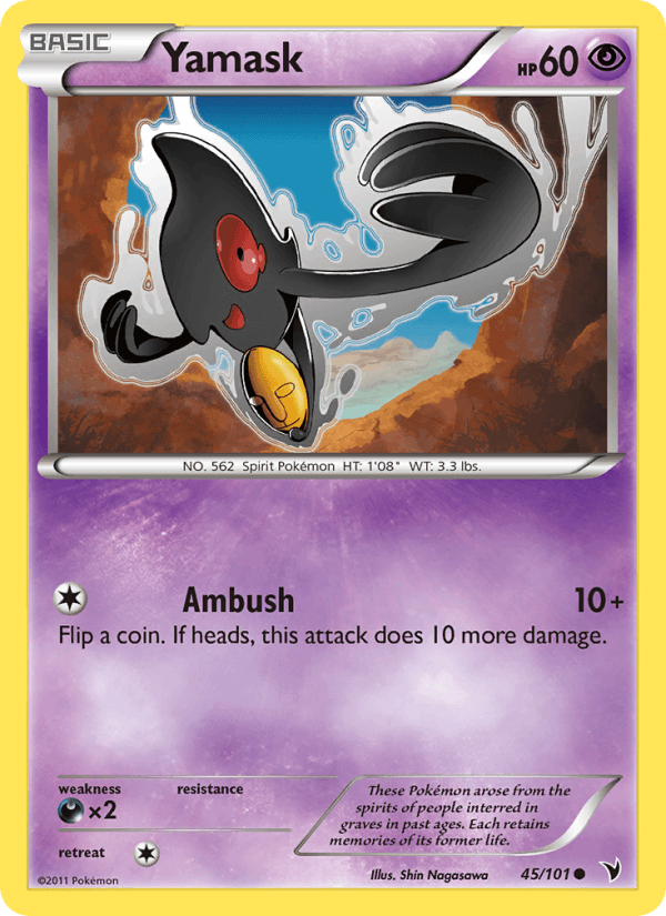 Yamask 45/101 Noble Victories English Pokémon card