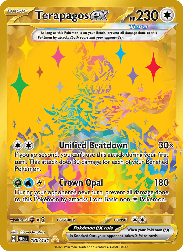 Terapagos ex 180/131 Prismatic Evolutions English Pokémon card