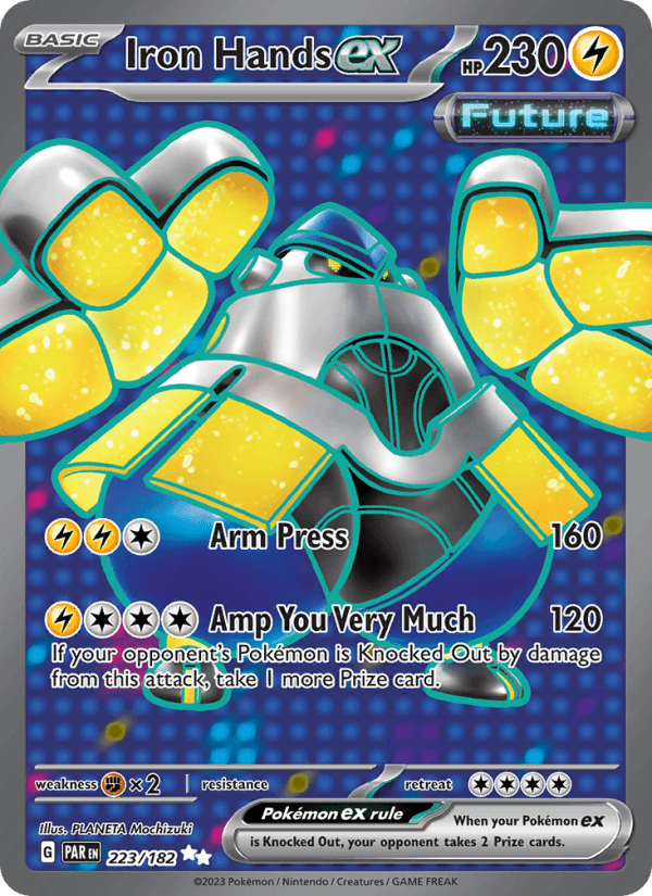 Iron Hands ex 223/182 Paradox Rift English Pokémon card
