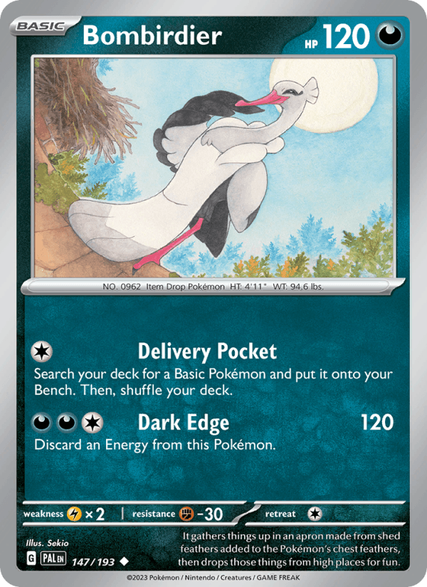 Bombirdier 147/193 Paldea Evolved English Pokémon card