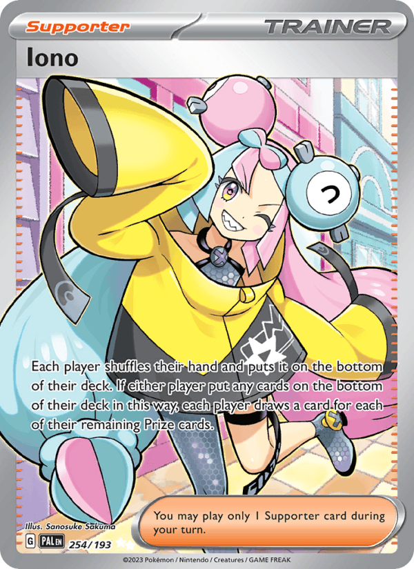 Iono 254/193 Paldea Evolved English Pokémon card