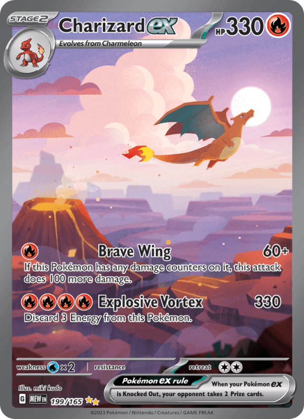 Charizard ex 199/165 151 English Pokémon card
