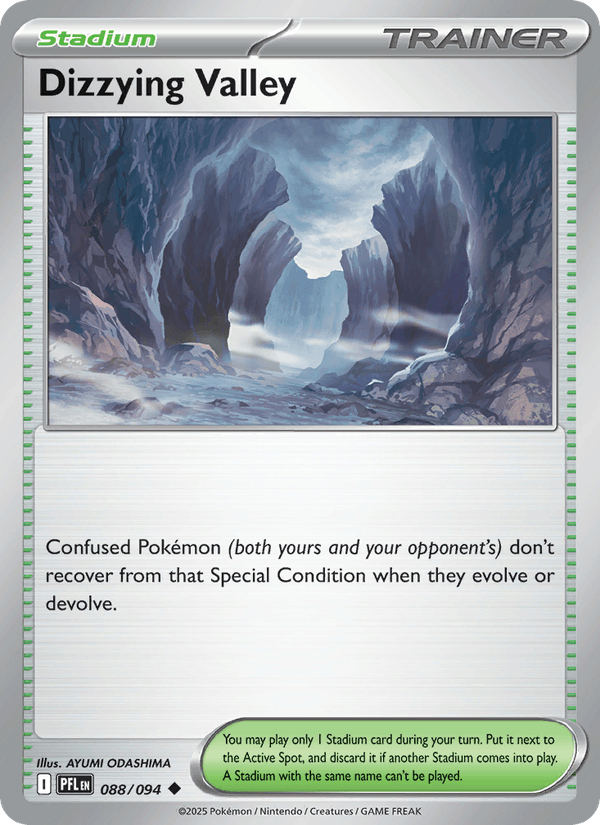 Dizzying Valley 88/94 Phantasmal Flames English Pokémon card