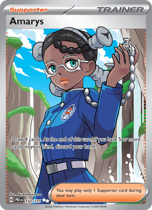 Amarys 132/131 Prismatic Evolutions English Pokémon card