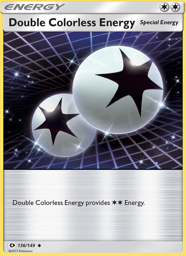 Double Colorless Energy 136/149 Sun & Moon Base Set English Pokémon card