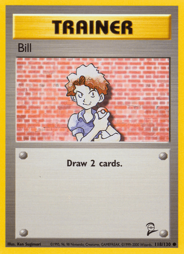 Bill 118/130 Base Set 2 English Pokémon card