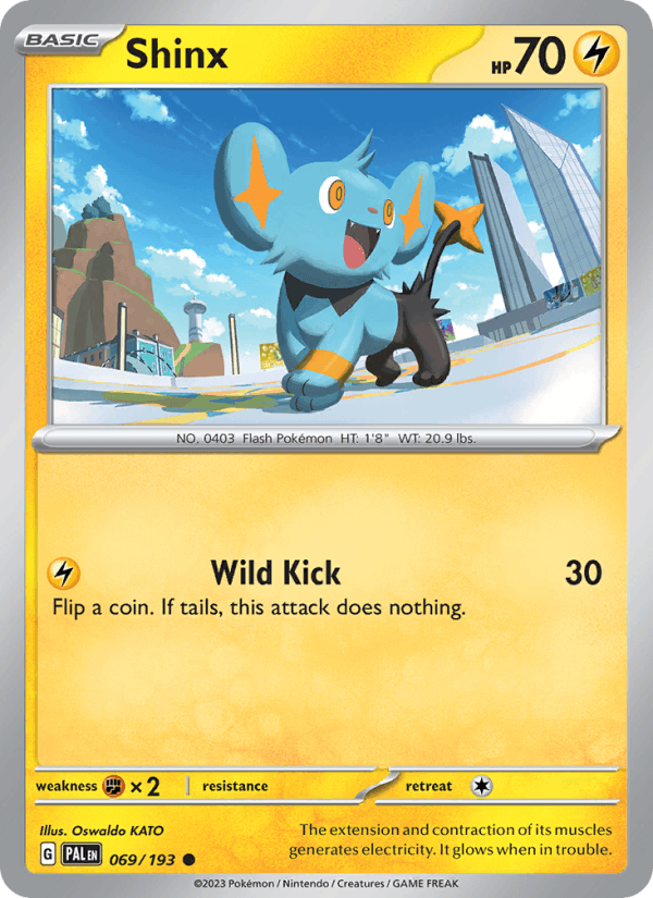 Shinx 69/193 Paldea Evolved English Pokémon card