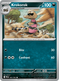 Krokorok 65/94 Phantasmal Flames English Pokémon card