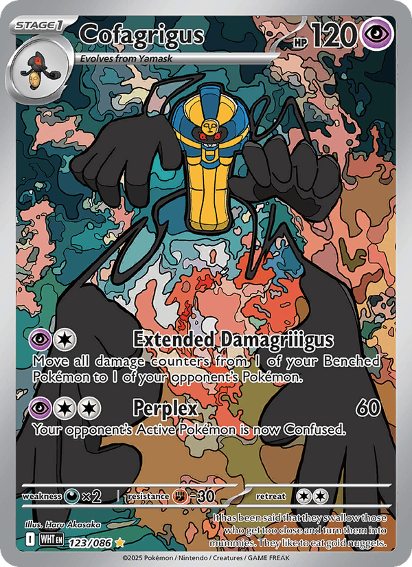Cofagrigus 123/86 White Flare English Pokémon card