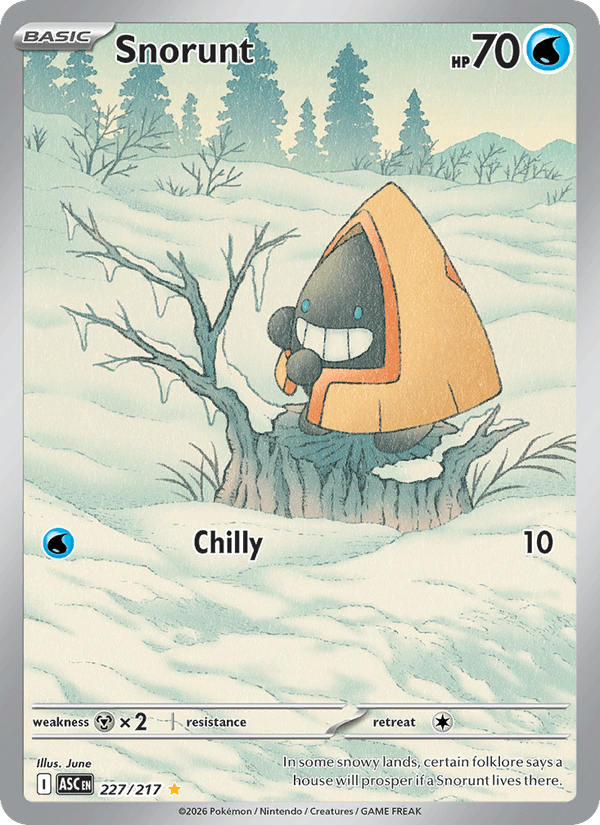 Snorunt 227/217 Ascended Heroes English Pokémon card