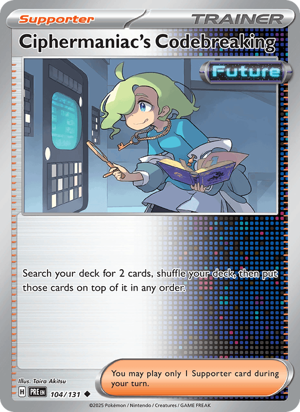 Ciphermaniac's Codebreaking 104/131 Prismatic Evolutions English Pokémon card